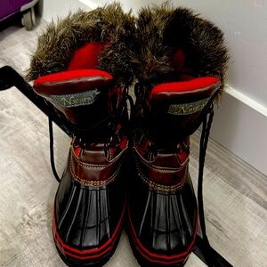 Thinsulate (200gram) buffalo plaid snowboots ( Natural Reflections)